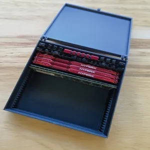 Desktop DIMM RAM Storage Box with Lid