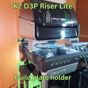Built plate holder for K2 D3P LITE Riser