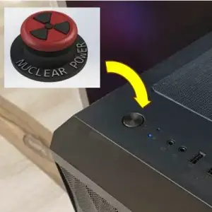 Computer Power Button Cover