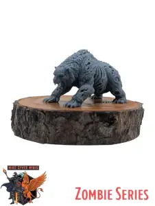 DnD TTRPG Zombie Bear Miniature
