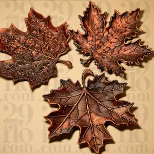 Maple Leaf Shaped Tray [Set of 3]
