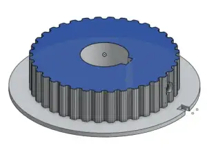 L series timing pulley 36 teeth 39mm bore single flange