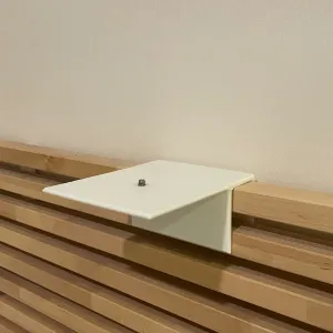 Projector stand for the IKEA MANDAL bed