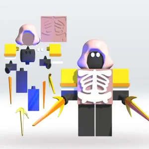 Forsaken Champion 1x1x1x1 Roblox 3D Model STL Multipart