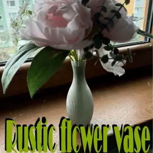 Beautiful rustic flower vase