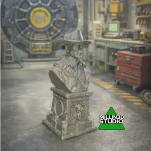 Fallout Video Game The Ghoul Cooper Howard Bust Statue