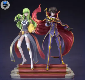Lelouch and C.C - CODE GEASS Anime Figurine for 3D Printing