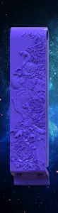 Peacock air lock bag clip