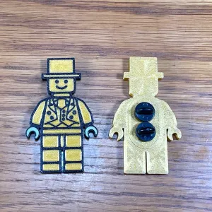 MINI-FIGURES MR GOLD DOUBLE PINS