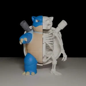 🌀 Blastoise Anatomical Edition – Figura 3D coleccionable