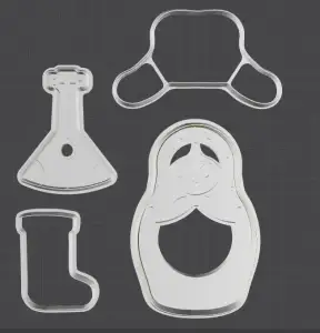 Russian Cookie Cutters Set