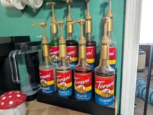 Flavored Syrup Stand for Coffee or Home Bar