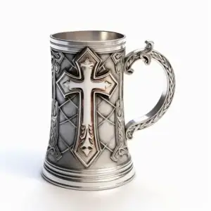 Gothic cross Beer mug