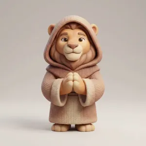 Serene Lion Cub Monk – Noah 0x03