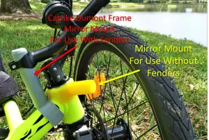 Catrike Dumont Mirror Adapter Works With Fenders