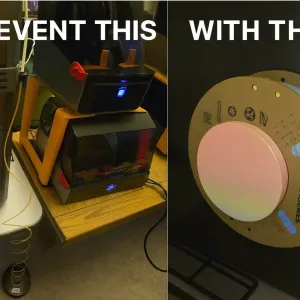 Creality Hi K2 Plus Pro combo Slide on Spool holder mod