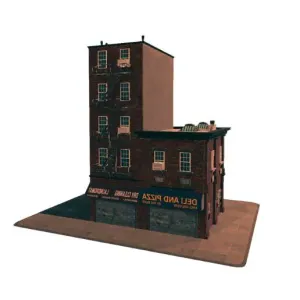 City Apartment & Deli 3D Model STL Printable