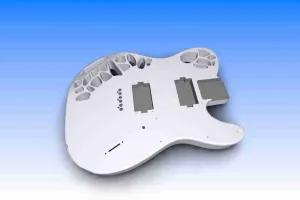 Voronoy pattern custom telecaster guitar body