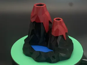 火山喷发笔筒(拆件可组装)