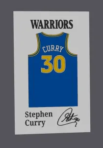 Golden States Warriors Stephan Curry Jersey display