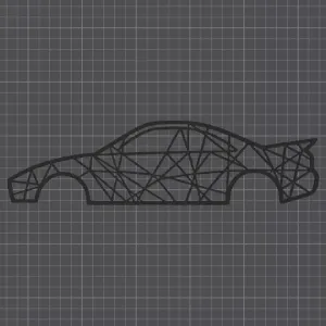 Toyota MR2 String Art