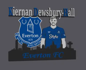 Premier League - Everton FC Kiernan Dewsbury - Hall Display