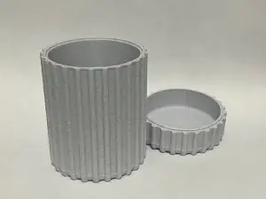Q-Tip Holder with Non-Screw Lid