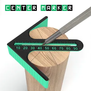 Center marker with ruler