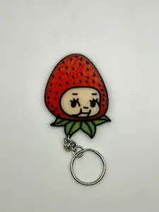 Strawberry Kewpie Keychain