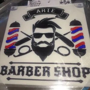 cartel para barberia