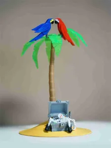 Fun Treasure Island With Skeleton