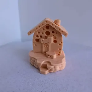 Cheese Mouse House miniature