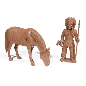 Native American horse and man