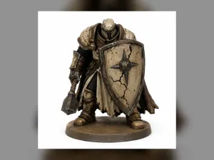 Crypt Knight Large Cracked Shield