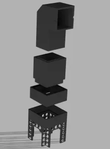 K1 Max large charcoal filter with fan