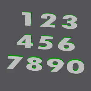 NUMBERS V3 - 0 1 2 3 4 5 6 7 8 9