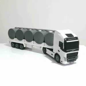 VOLVO TRUCK AND MILK TRAILER