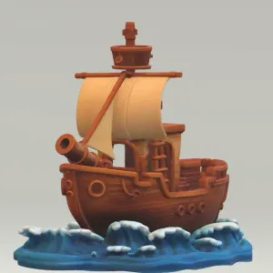 Benchy and waves