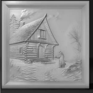 Vikings, settlement near a wooden longhouse
