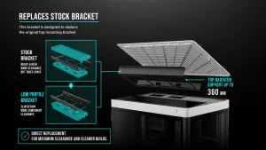 NESO-P1 Low Profile Fan Brackets and Fan Adapter