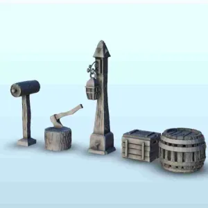 Traditionnal exterior set 4 - miniatures warhammer terrain s