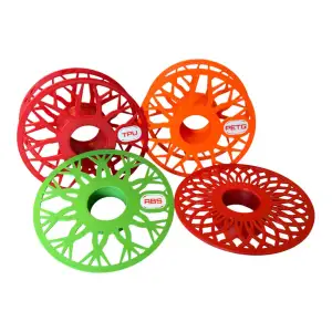 Snap-Tag Filament Spool System with Integrated Filament Clip