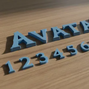 Letters - Avatar movie style font