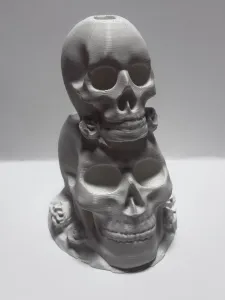Stacked skulls
