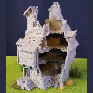 City of Tarok - Ruined Medieval Home - RPG Terrain