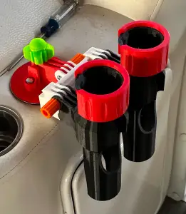Rod Holder Converter for Boat Cup Holder