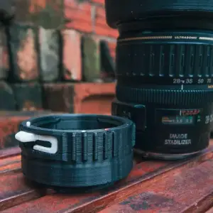 Canon EF to Nikon Z adapter with locking Pin