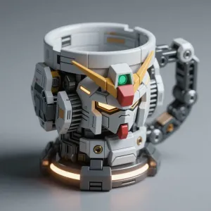 MechaMug - Industrial Gundam-Style Buildable Cup