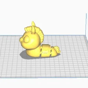 FlexiSlugs Horse - Flexi Articulated Chibi Slug STL
