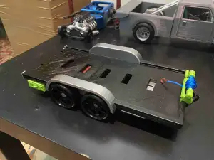 Trailer with working winch